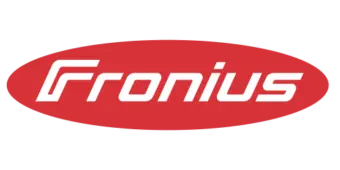 Das Logo des Herstellers Fronius.